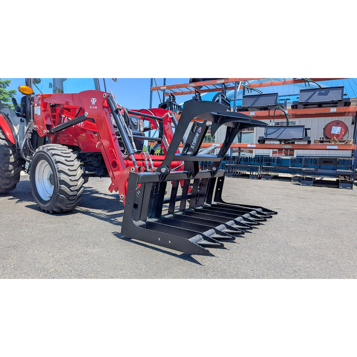 Glacier Attachments - Storm 48" Root/Brush Grapple, Wide Claw (1 Cylinder)
