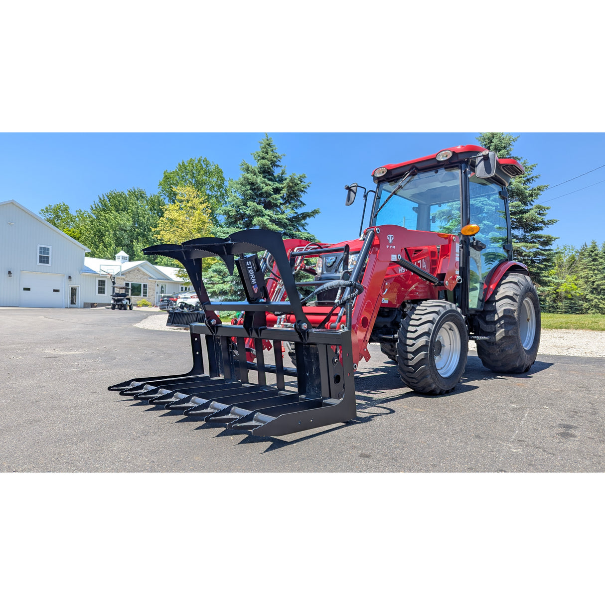 Glacier Attachments - Storm 48" Root/Brush Grapple, Wide Claw (1 Cylinder)