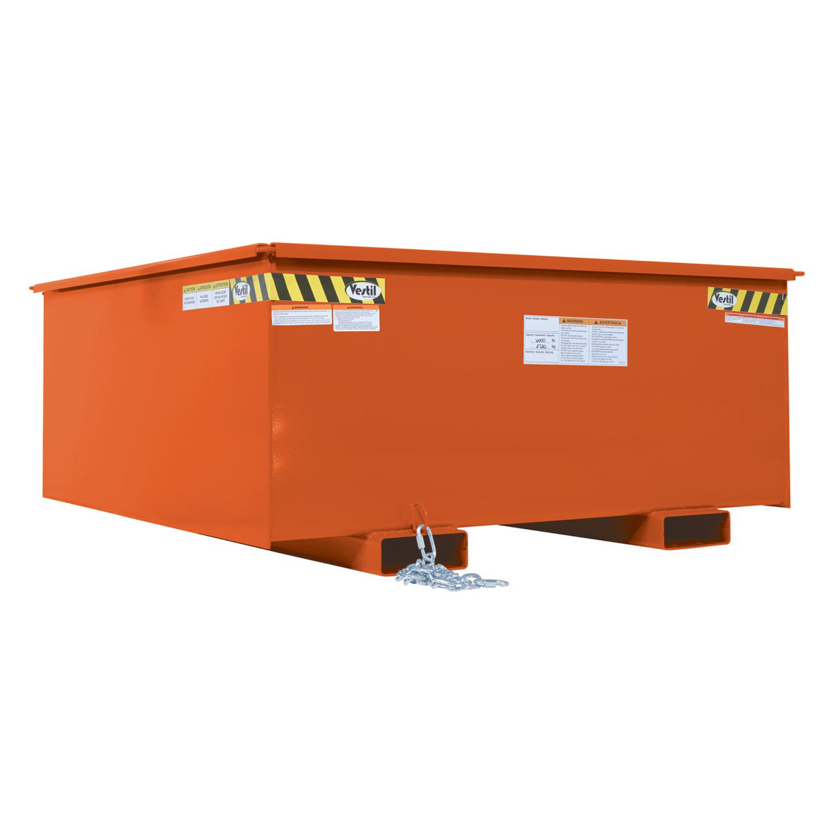 Vestil R Series Rotator Box Hoppers | Forklift Rotator Bulk Transfer, Heavy-Duty Steel, 6,000 lb, 1.25 & 2.5 Cubic Yard, 8 Colors