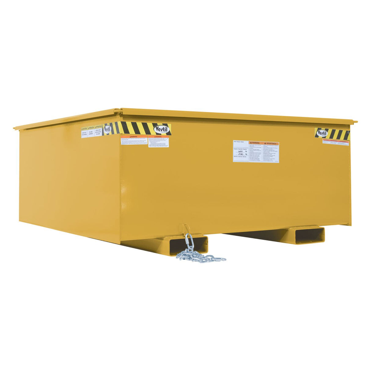 Vestil R Series Rotator Box Hoppers | Forklift Rotator Bulk Transfer, Heavy-Duty Steel, 6,000 lb, 1.25 & 2.5 Cubic Yard, 8 Colors