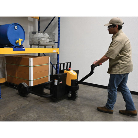Vestil RT-EPT Electric Powered Rough Terrain Pallet Truck — Indoor + Outdoor Capable with AC Drive Motor and Large Rubber Tires