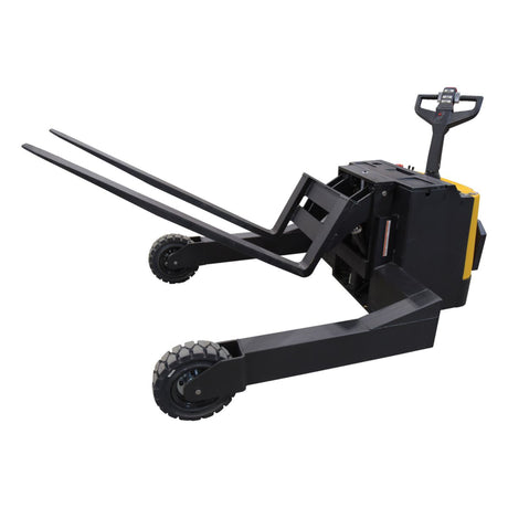Vestil RT-EPT-2.5-60-TLT Rough Terrain Tilting Electric Pallet Truck — Indoor + Outdoor Drive, Lift, AND Tilt with Ride-On Platform