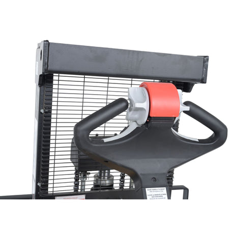Vestil RT-S Powered Rough Terrain Stacker | 3,000 lb Capacity, 35" or 62" Lift, Rubber Tires for Uneven Surfaces, Adjustable Forks