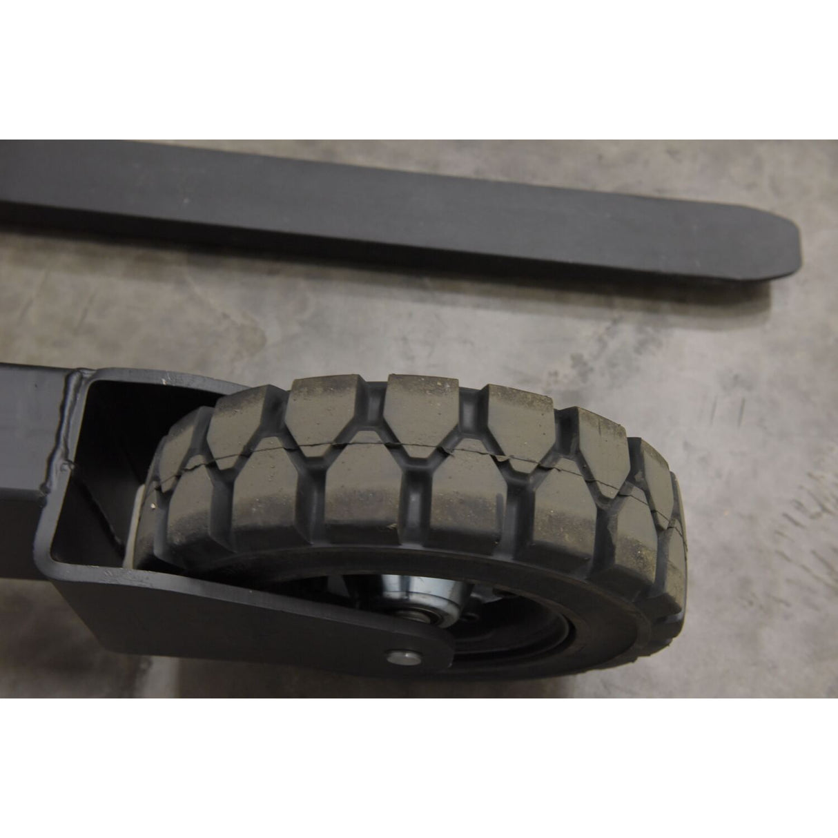 Vestil RT-S Powered Rough Terrain Stacker | 3,000 lb Capacity, 35" or 62" Lift, Rubber Tires for Uneven Surfaces, Adjustable Forks