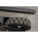 Vestil RT-S Powered Rough Terrain Stacker | 3,000 lb Capacity, 35" or 62" Lift, Rubber Tires for Uneven Surfaces, Adjustable Forks