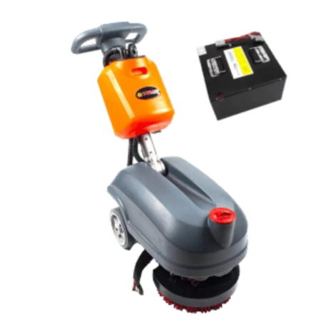 Sunmax RT15AC Corded Walk-Behind Floor Scrubber, 14" Cleaning Path