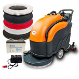 Sunmax RT50 22" Battery-Powered Walk-Behind Floor Scrubber with 14.5-Gal Recovery Tank