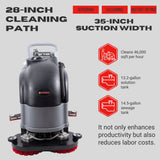 Sunmax RT50DW 28" Self-Propelled Dual-Brush Floor Scrubber