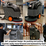 Sunmax RT50D Self-Propelled Floor Scrubber, 22" Cleaning Path, 36,000 sq. ft./hr