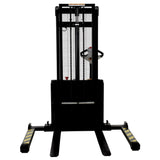 Vestil S-DM Double Mast Stacker with Powered Drive & Lift | 2,200 lb Capacity, 101"–150" Lift, Fully Powered 24V, Adjustable or Fixed Forks