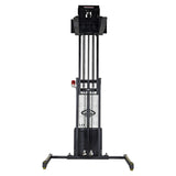 Vestil S-118-AA-FR Powered Stacker with Power Drive, Lift & Fork Reach | 1,500 lb Capacity, 118" Lift, 25" Powered Fork Extension