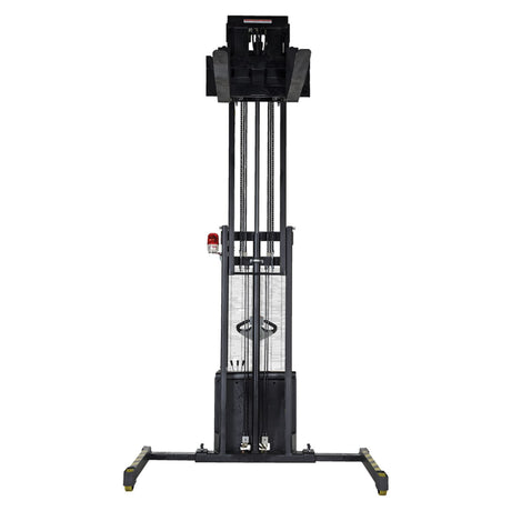Vestil S-118-AA-FR Powered Stacker with Power Drive, Lift & Fork Reach | 1,500 lb Capacity, 118" Lift, 25" Powered Fork Extension