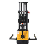 Vestil S-118-AA-FR Powered Stacker with Power Drive, Lift & Fork Reach | 1,500 lb Capacity, 118" Lift, 25" Powered Fork Extension