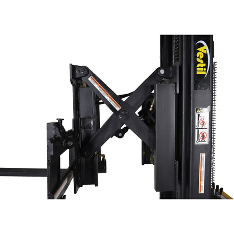 Vestil S-118-AA-FR Powered Stacker with Power Drive, Lift & Fork Reach | 1,500 lb Capacity, 118" Lift, 25" Powered Fork Extension