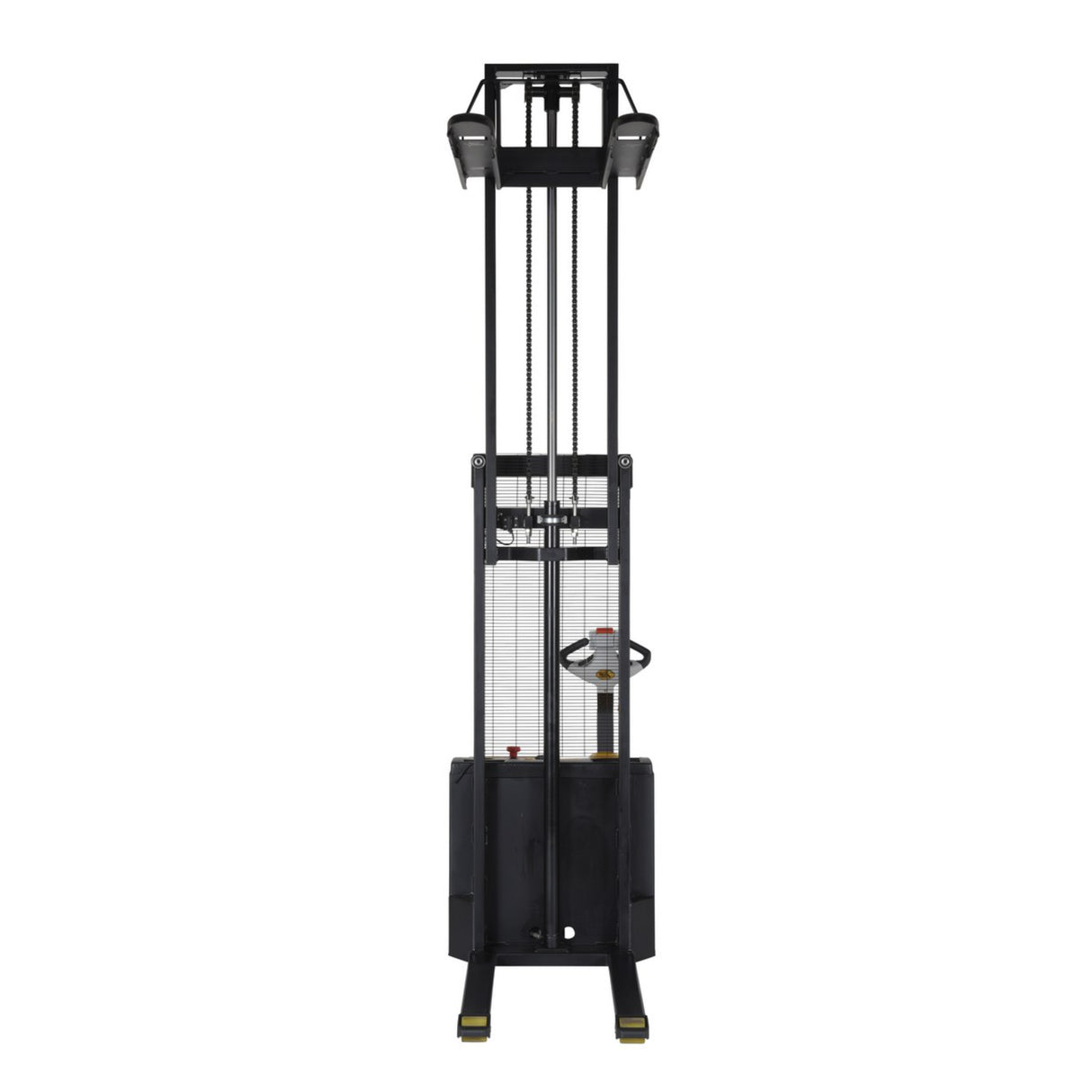 Vestil S-DM Double Mast Stacker with Powered Drive & Lift | 2,200 lb Capacity, 101"–150" Lift, Fully Powered 24V, Adjustable or Fixed Forks
