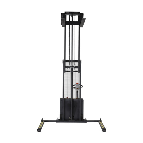 Vestil S-DM Double Mast Stacker with Powered Drive & Lift | 2,200 lb Capacity, 101"–150" Lift, Fully Powered 24V, Adjustable or Fixed Forks