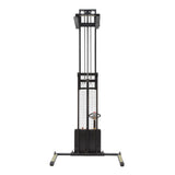 Vestil S-DM Double Mast Stacker with Powered Drive & Lift | 2,200 lb Capacity, 101"–150" Lift, Fully Powered 24V, Adjustable or Fixed Forks