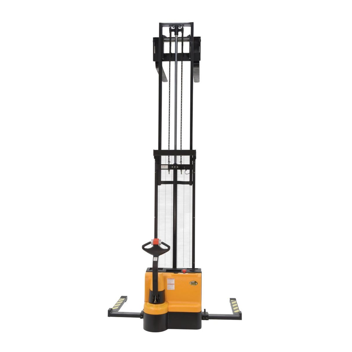 Vestil S-DM Double Mast Stacker with Powered Drive & Lift | 2,200 lb Capacity, 101"–150" Lift, Fully Powered 24V, Adjustable or Fixed Forks