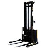 Vestil S Series Stacker with Powered Drive AND Powered Lift — Fully Electric 24VDC, High-Torque Drive & Lift, Premium Emergency Reverse Safety, 2,000 lb Capacity