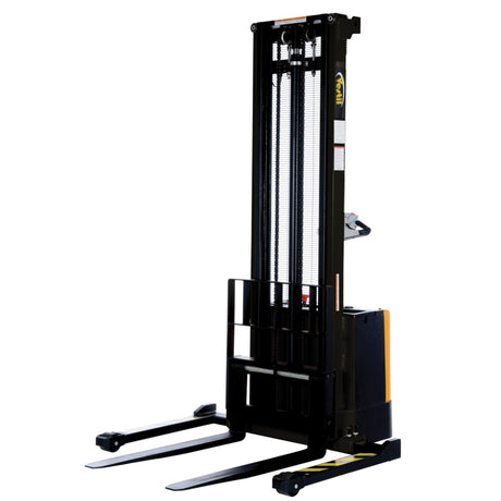Vestil S Series Stacker with Powered Drive AND Powered Lift — Fully Electric 24VDC, High-Torque Drive & Lift, Premium Emergency Reverse Safety, 2,000 lb Capacity