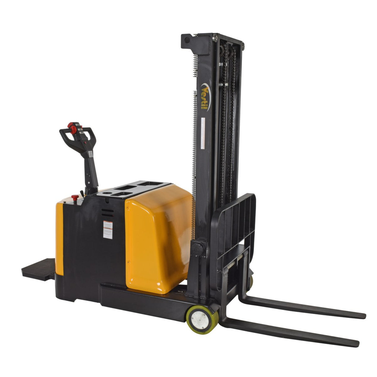 Vestil S-2CB Counter-Balanced Powered Drive Lift | 2,000 lb Capacity, Rider Platform, 24V Powered Drive & Lift, 62" or 118" Reach