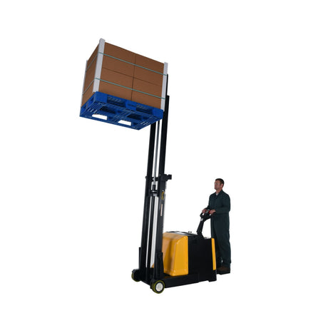 Vestil S-2CB Counter-Balanced Powered Drive Lift | 2,000 lb Capacity, Rider Platform, 24V Powered Drive & Lift, 62" or 118" Reach