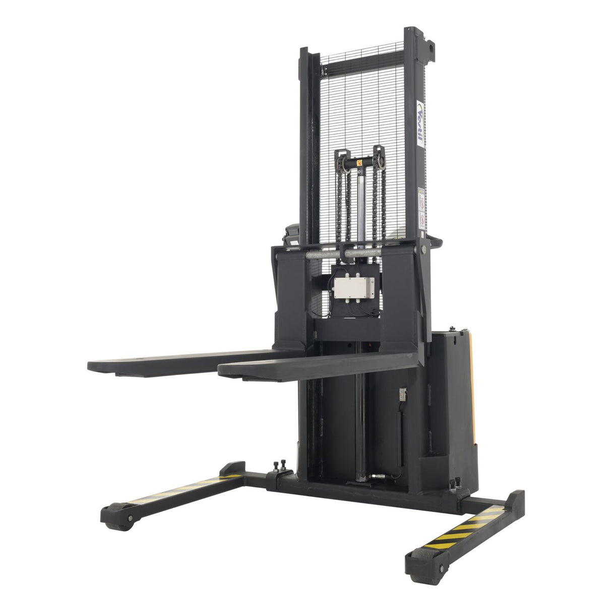 Vestil S-62-AA-SCL Adjustable Powered Stacker with Built-In Scale | 2,000 lb Capacity, 62" Lift, Digital Weighing, Adjustable Forks