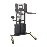 Vestil S-62-AA-SCL Adjustable Powered Stacker with Built-In Scale | 2,000 lb Capacity, 62" Lift, Digital Weighing, Adjustable Forks