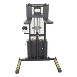 Vestil S-62-AA-SCL Adjustable Powered Stacker with Built-In Scale | 2,000 lb Capacity, 62" Lift, Digital Weighing, Adjustable Forks