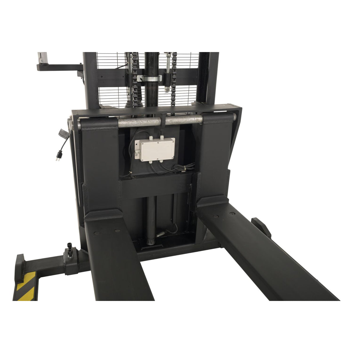 Vestil S-62-AA-SCL Adjustable Powered Stacker with Built-In Scale | 2,000 lb Capacity, 62" Lift, Digital Weighing, Adjustable Forks
