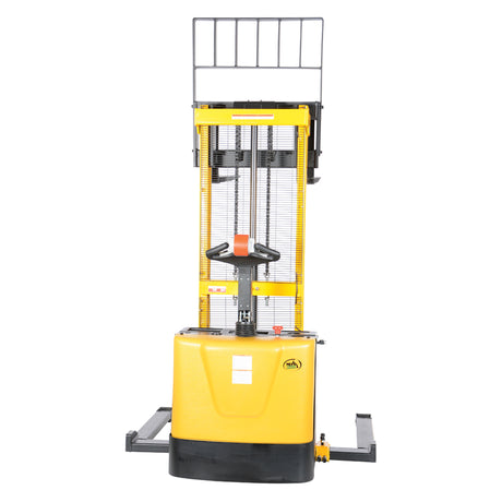 Vestil S Series Stacker with Powered Drive AND Powered Lift — Fully Electric 24VDC, High-Torque Drive & Lift, Premium Emergency Reverse Safety, 2,000 lb Capacity
