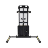 Vestil S Series Stacker with Powered Drive AND Powered Lift — Fully Electric 24VDC, High-Torque Drive & Lift, Premium Emergency Reverse Safety, 2,000 lb Capacity