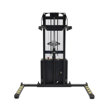 Vestil S Series Stacker with Powered Drive AND Powered Lift — Fully Electric 24VDC, High-Torque Drive & Lift, Premium Emergency Reverse Safety, 2,000 lb Capacity