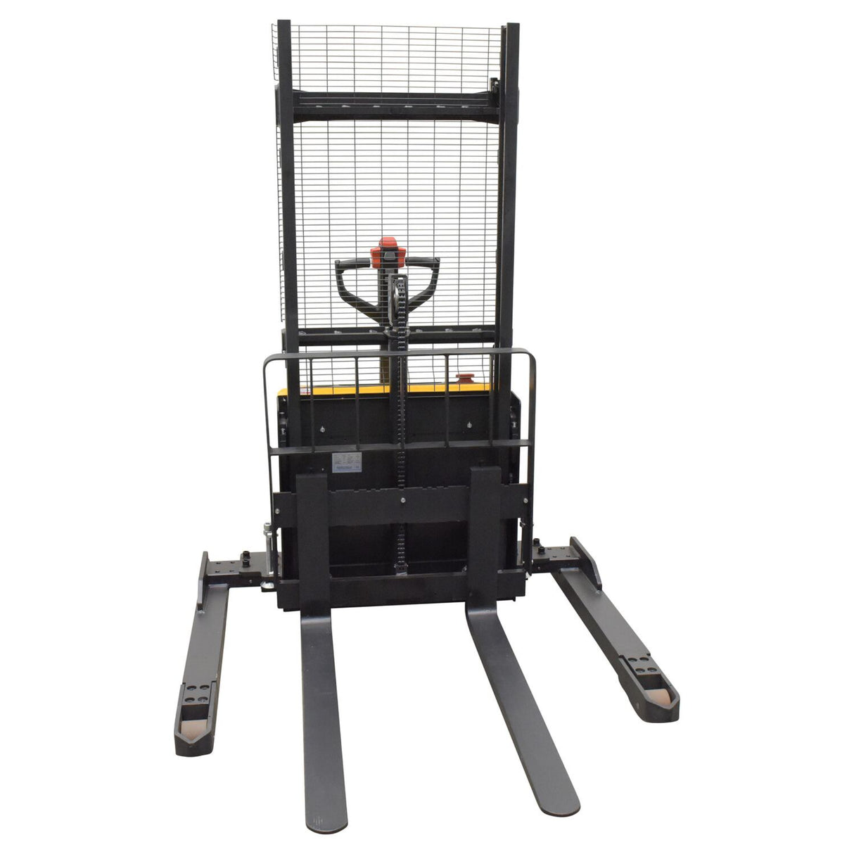 Vestil S-LION Double Mast Stacker with Lithium-Ion Battery | 2,600 lb Capacity, 63" or 114" Lift, Walk-Behind, Adjustable Forks