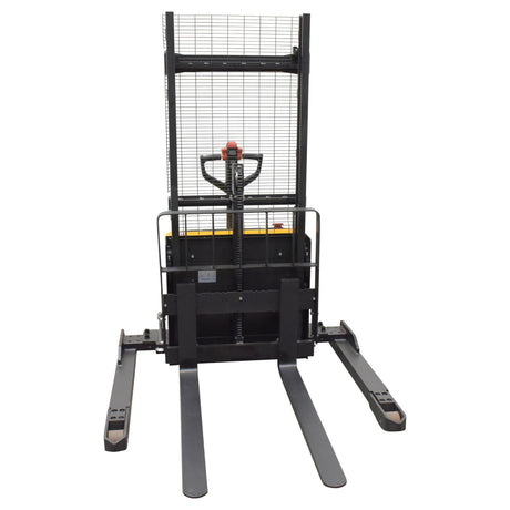 Vestil S-LION Double Mast Stacker with Lithium-Ion Battery | 2,600 lb Capacity, 63" or 114" Lift, Walk-Behind, Adjustable Forks