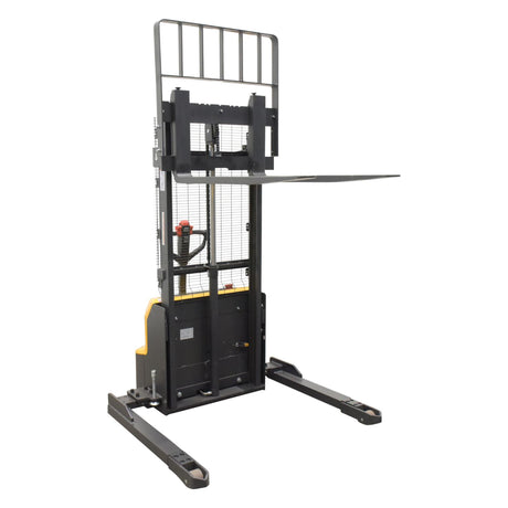 Vestil S-LION Double Mast Stacker with Lithium-Ion Battery | 2,600 lb Capacity, 63" or 114" Lift, Walk-Behind, Adjustable Forks