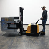 Vestil S-CB-BCF Fully Powered Bale Clamp & Lift Stacker | 800 lb Capacity, Ride-On, Counter-Balanced, 23"-41" or 27"-51" Clamp Range