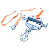 Vestil D-FORK / S-FORK Forklift Hoisting Hook — Fork-Mounted Crane Hook with Shackle & 48" Safety Restraint, 4,000–10,000 lb