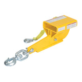Vestil D-FORK / S-FORK Forklift Hoisting Hook — Fork-Mounted Crane Hook with Shackle & 48" Safety Restraint, 4,000–10,000 lb