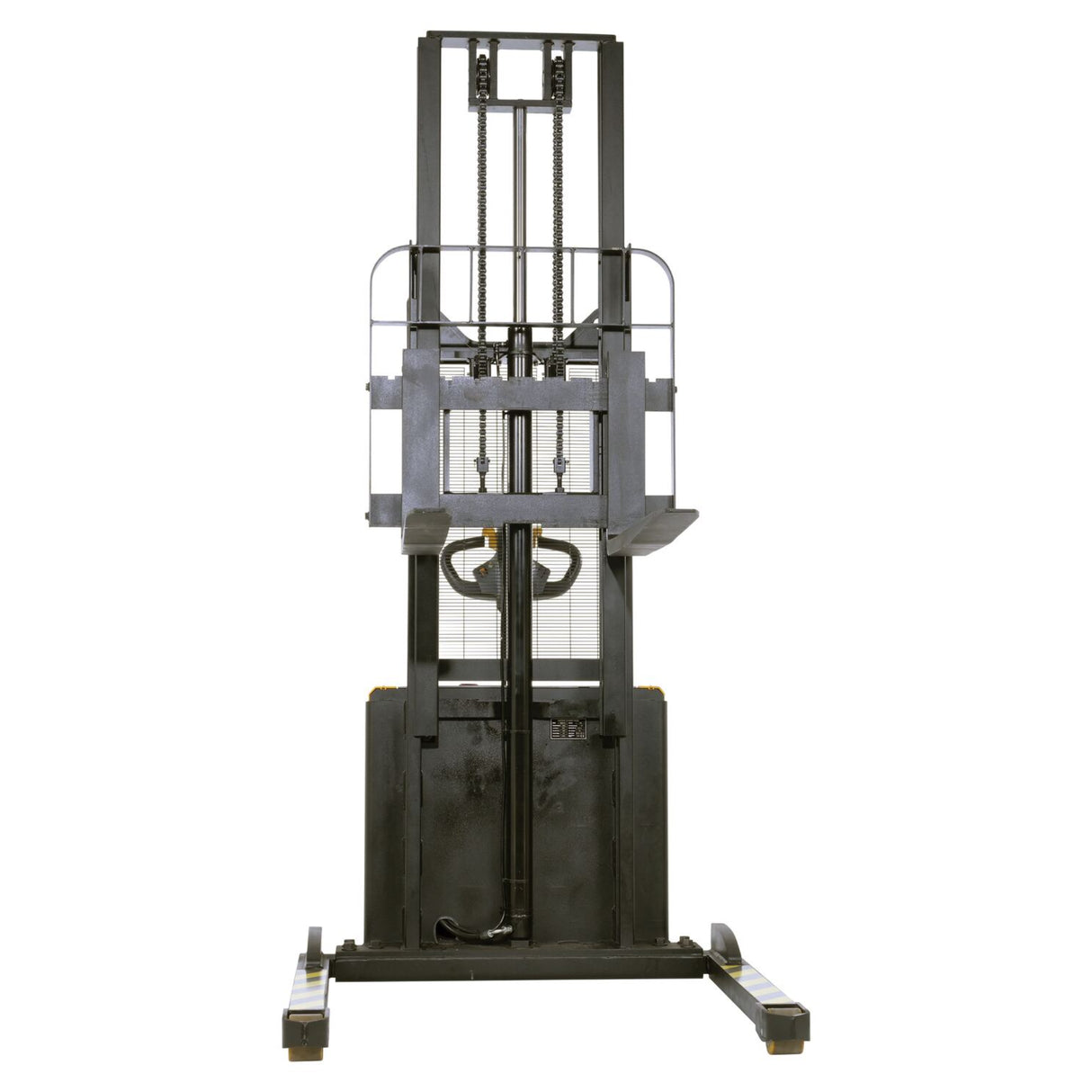 Vestil S2 Variable Speed Drive Double Mast Fully Powered Stacker | 2,200 lb Capacity, 118" Lift, Adjustable Forks, 24V Electric