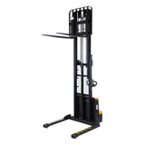 Vestil S2 Variable Speed Drive Double Mast Fully Powered Stacker | 2,200 lb Capacity, 118" Lift, Adjustable Forks, 24V Electric