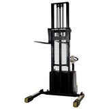 Vestil S3 Double Mast Stacker with Powered Drive & Lift | 3,000 lb Capacity, 43"–125" Lift, Fully Powered 24V, Adjustable Forks