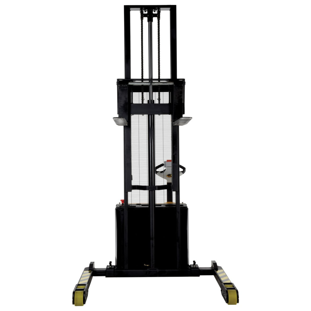 Vestil S3 Double Mast Stacker with Powered Drive & Lift | 3,000 lb Capacity, 43"–125" Lift, Fully Powered 24V, Adjustable Forks