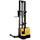 Vestil S3 Double Mast Stacker with Powered Drive & Lift | 3,000 lb Capacity, 43"–125" Lift, Fully Powered 24V, Adjustable Forks