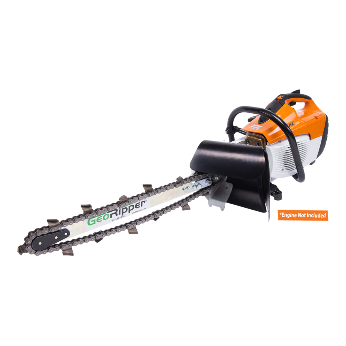 MiniTrencher GeoRipper T/A Trenching Attachment for Stihl Power Cutters – Converts TS420 & TS500i Saws to a Mini Trencher, 16"/20"/27" Depth