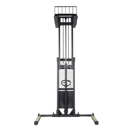 Vestil SE/HP Combination Hand Pump & Electric Stacker | 2,000 lb Capacity, 63"-118" Lift, Dual-Power, Skid Stacker