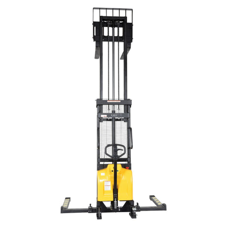 Vestil SE/HP Combination Hand Pump & Electric Stacker | 2,000 lb Capacity, 63"-118" Lift, Dual-Power, Skid Stacker