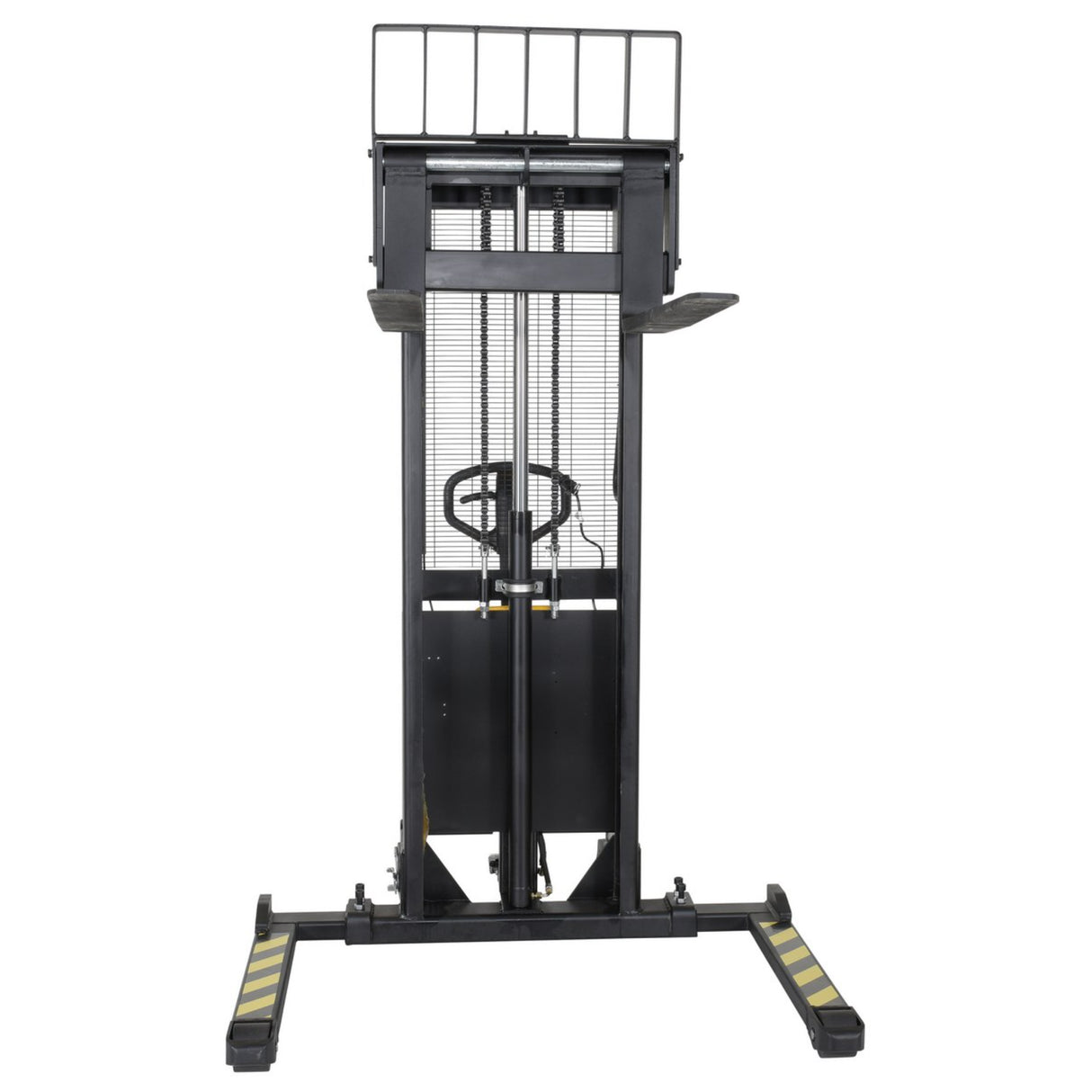 Vestil SE/HP Combination Hand Pump & Electric Stacker | 2,000 lb Capacity, 63"-118" Lift, Dual-Power, Skid Stacker