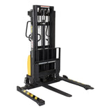 Vestil SE/HP Combination Hand Pump & Electric Stacker | 2,000 lb Capacity, 63"-118" Lift, Dual-Power, Skid Stacker