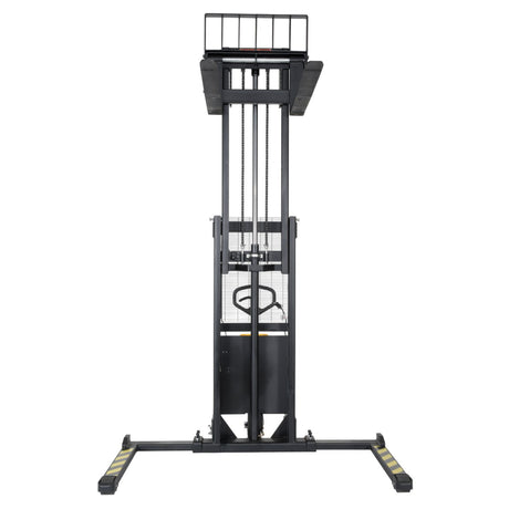 Vestil SE/HP Combination Hand Pump & Electric Stacker | 2,000 lb Capacity, 63"-118" Lift, Dual-Power, Skid Stacker